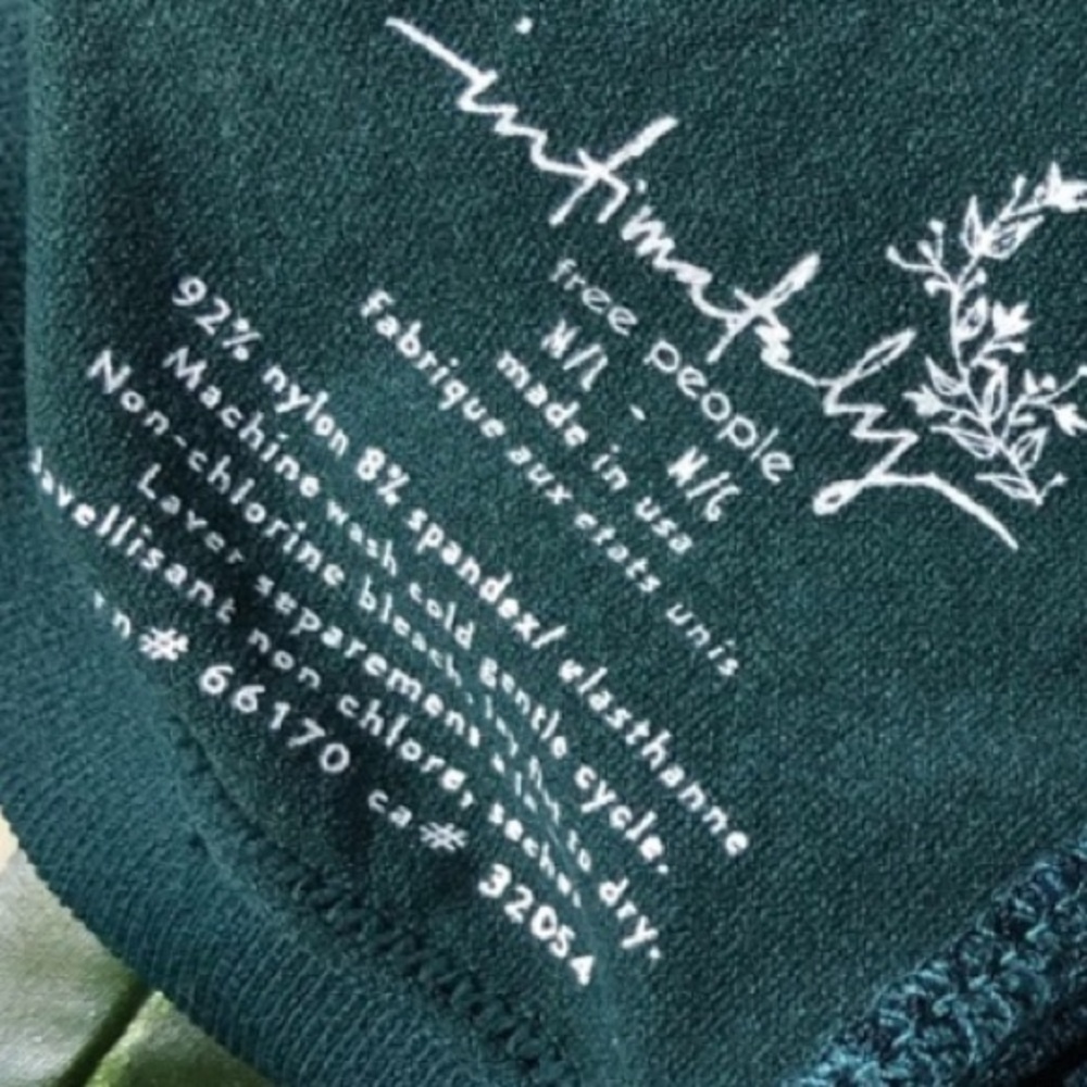 Free People Seamless Lace Bandeau In Jade - Picture 5 of 5
